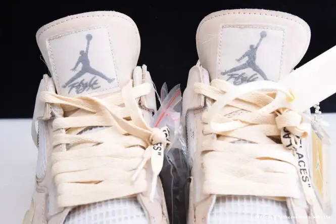 Official Maikesneakers x Jordan Air CV9388-100 4 Sail Off-White 0419
